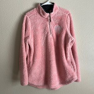 Pink Charles River Sherpa pullover